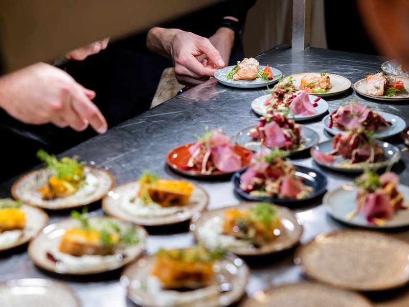 Plated food